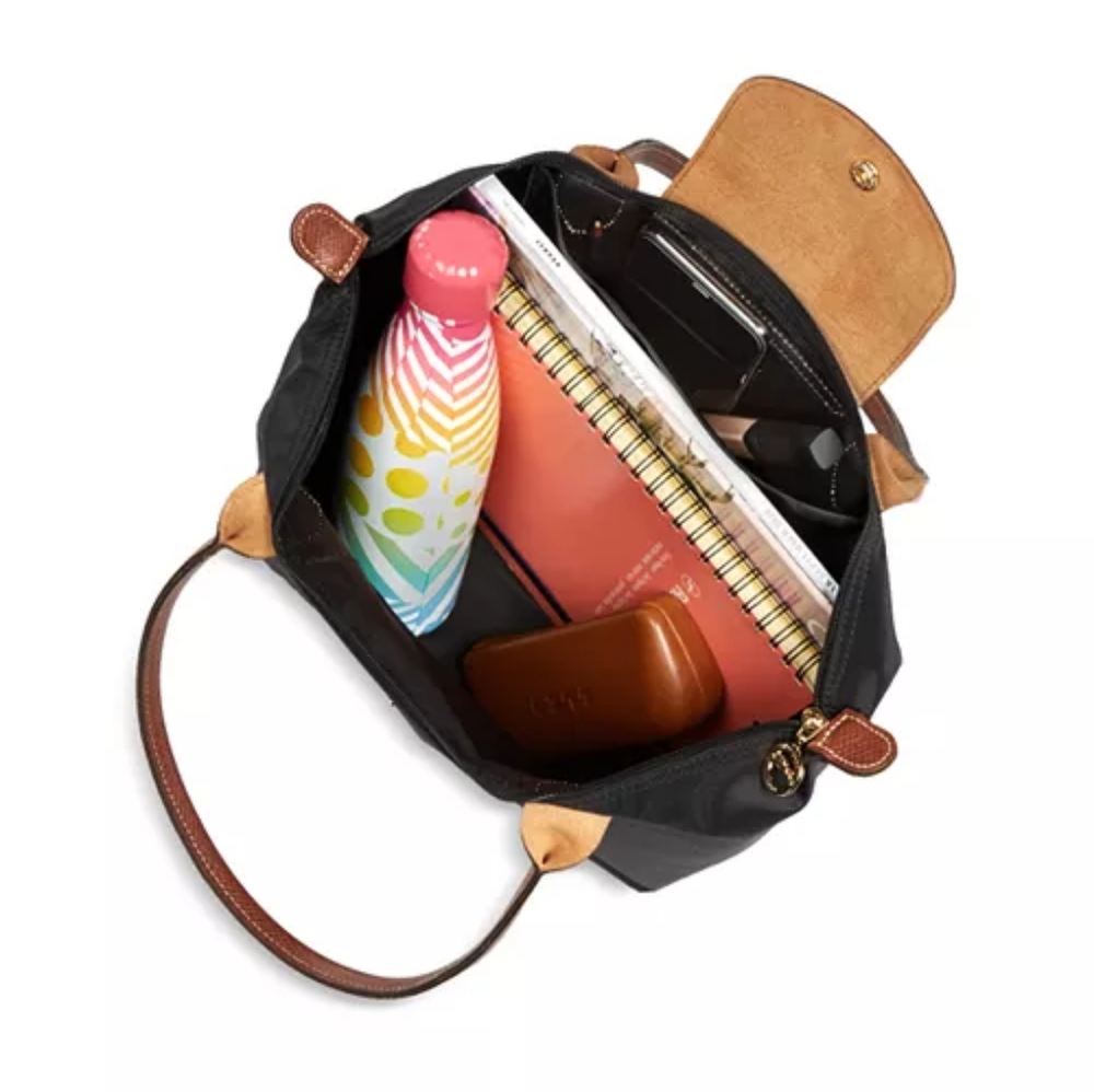 [Longchamp] Le Pliage Orig Med Nylon Tote | Tomato - Picture 5 of 9